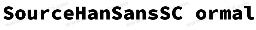 SourceHanSansSC ormal字体转换